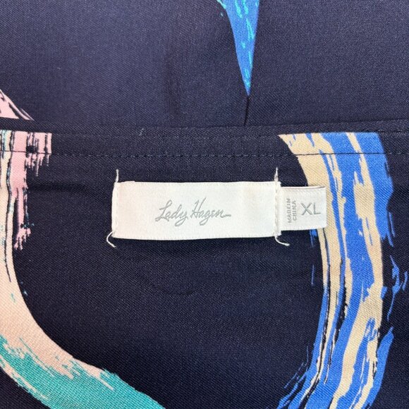 Lady Hagen Golf Skort XL Navy Blue Circle Stretch Skirt Women's - Picture 7 of 8